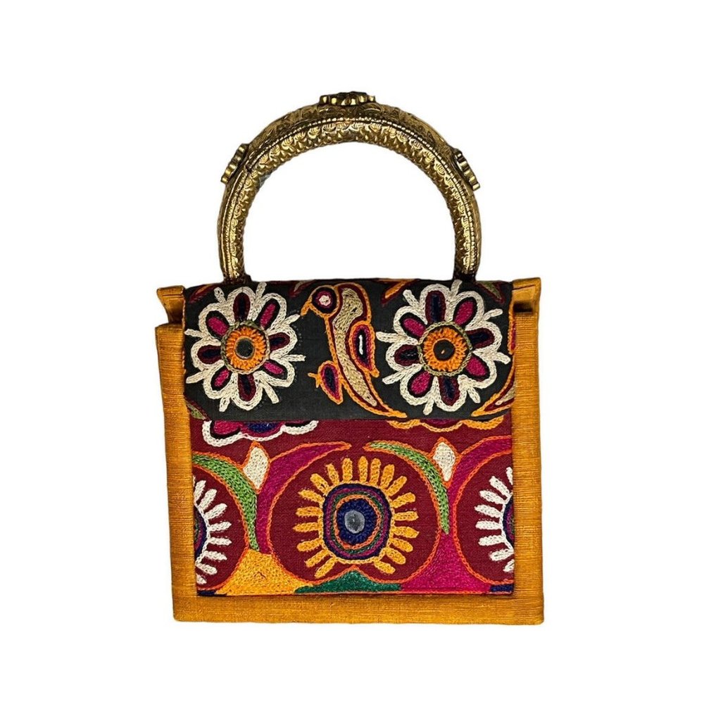 VINTAGE NEIMAN MARCUS Original Silk Small Handbag - Picture 1 of 12